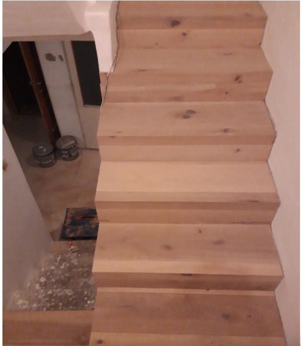 Obložení betonového schodiště — stav po realizaci